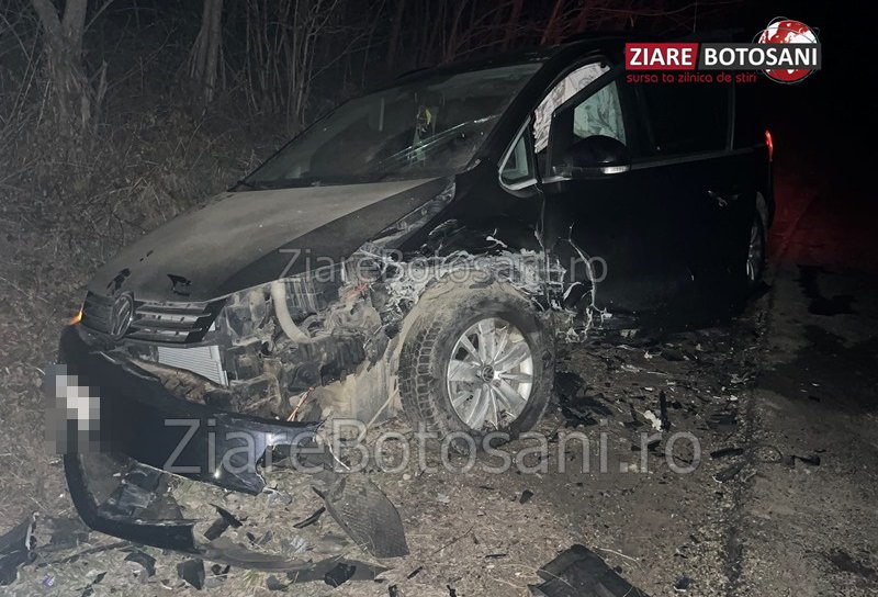 Accident la Șendriceni! Două persoane au ajuns la spital după impactul dintre două mașini – FOTO