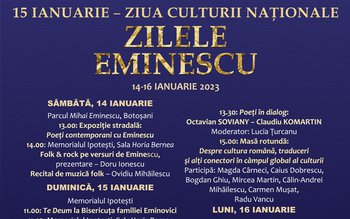 Zilele Eminescu, ediția ianuarie 2015, …