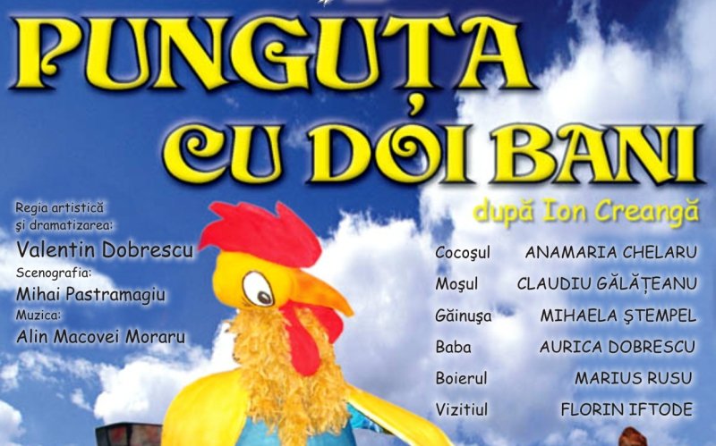 Weekend cu spectacole la sala Teatrului „Vasilache”