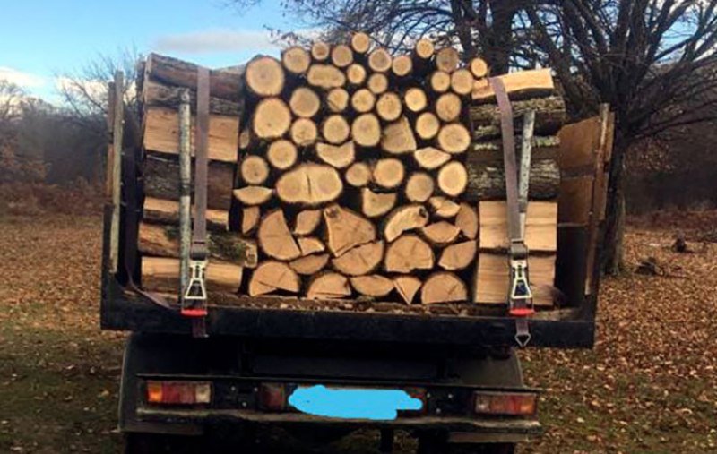 O nouă confiscare de material lemnos făcută de polițiștii din Bucecea
