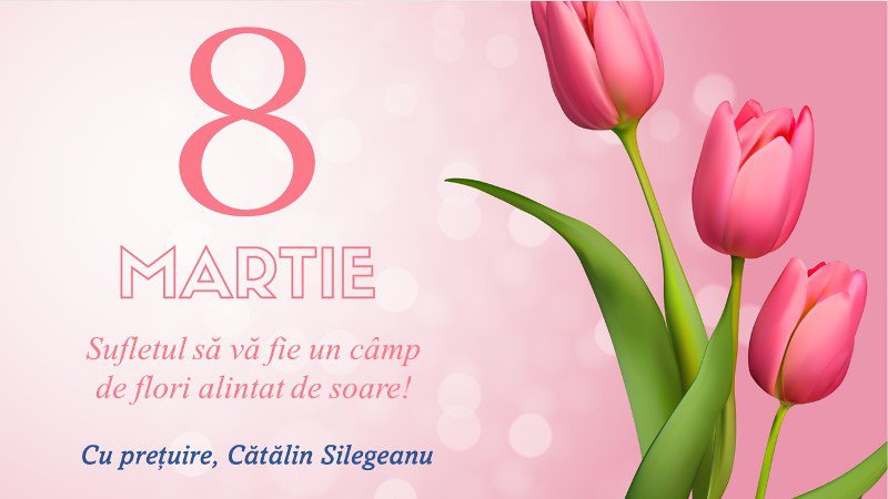 Cătălin Silegeanu: „La mulți ani, prețuite femei!”