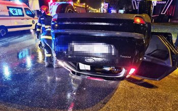 Tânărul care s-a răsturnat cu …