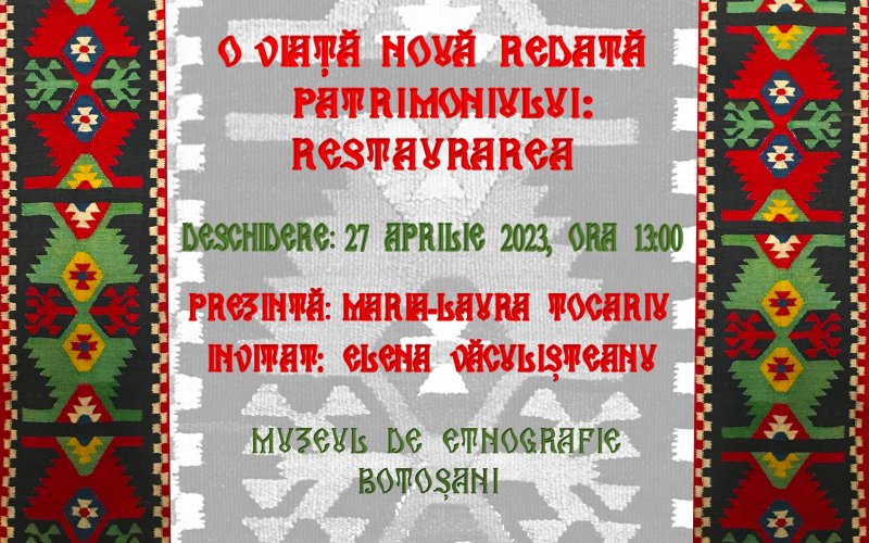 O viață nouă redată patrimoniului: restaurarea