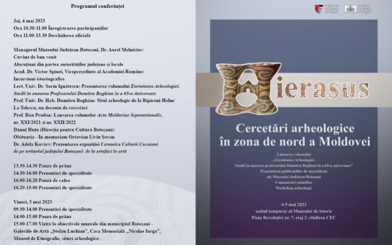 Conferința „Hierasus – Cercetări arheologice în zona de nord a Moldovei”
