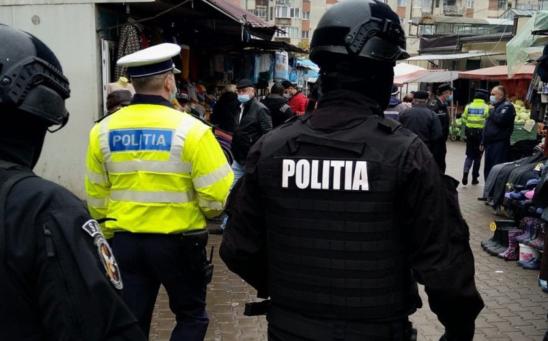 Acțiune a polițiștilor din Bucecea, în zona pieței