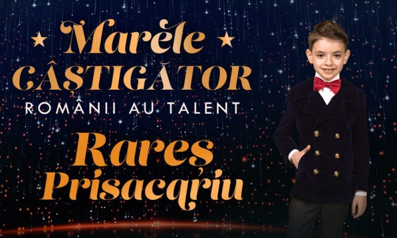 Botoșăneanul Rareș Prisacariu a câștigat finala „Românii au talent”, sezonul 13, și marele premiu de 120.000 de euro