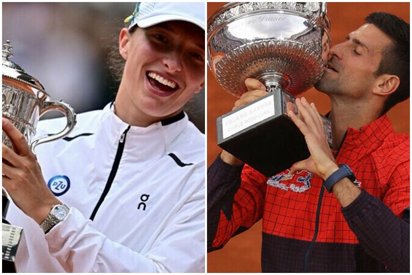 Iga Swiatek și Novak Djokovic sunt marii câștigători ai turneului Roland Garros 2023