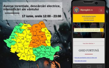 Cod portocaliu de ploi abundente, …