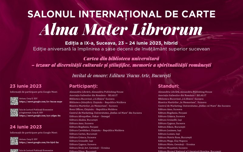 Memorialul Ipotești, la Salonul de Carte Alam Mater Librorum