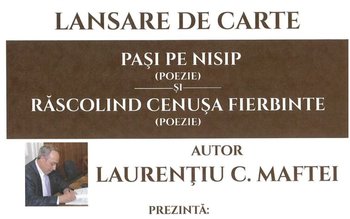 O lansare dublă de carte …