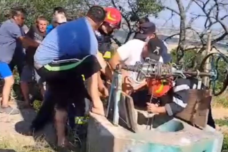 Din salvator a ajuns victimă! Un bărbat a vrut să salveze o pisică dintr-o fântână și a rămas blocat