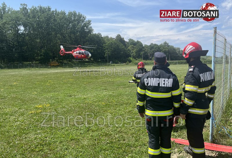 Femeie cu sindrom coronarian preluată de elicopterul SMURD – FOTO