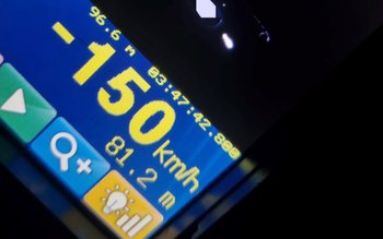 Înregistrat de aparatul radar pe …