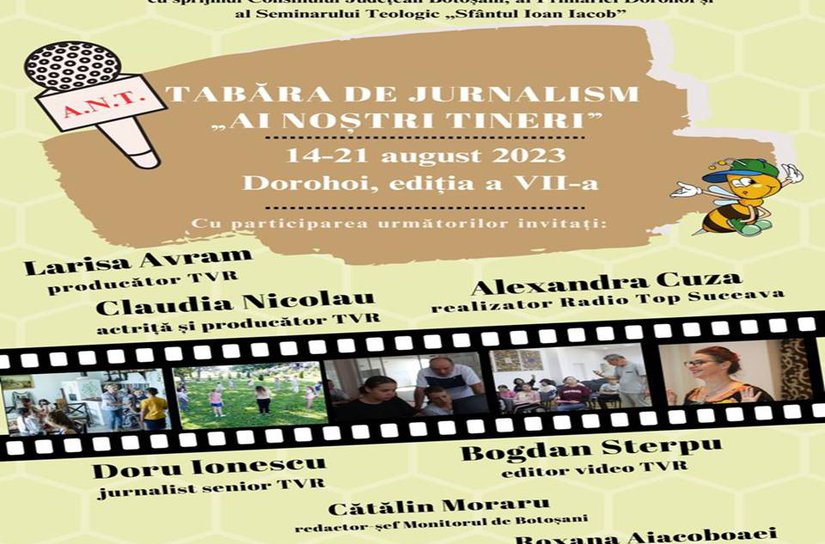 O nouă ediție a taberei de jurnalism „Ai noștri tineri”