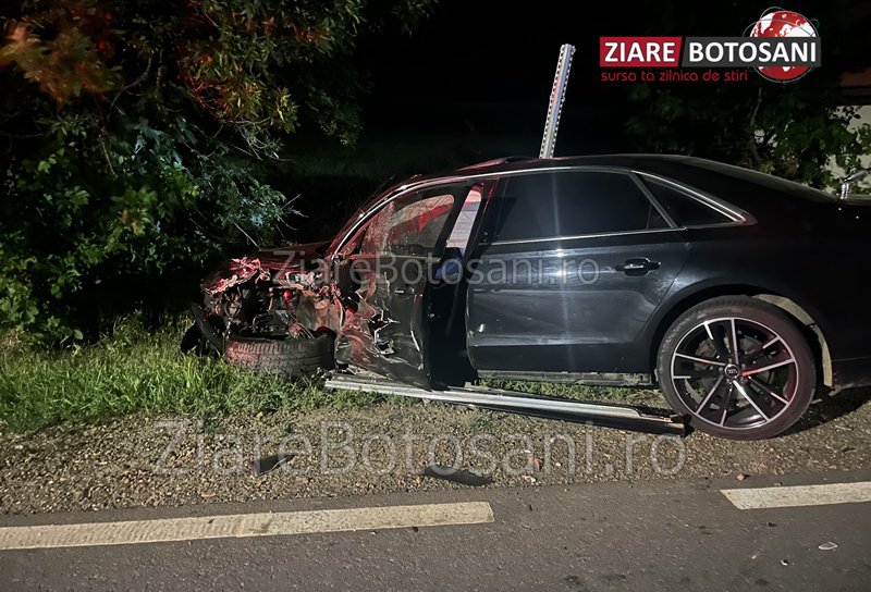 Accident! Două mașini s-au izbit frontal după o depășire neglijentă la ieșirea din Dorohoi- FOTO