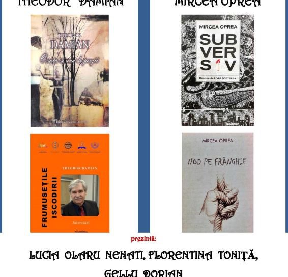 Muzeul Județean Botoșani găzduiește lansarea de carte – Theodor Damian, Mircea Oprea
