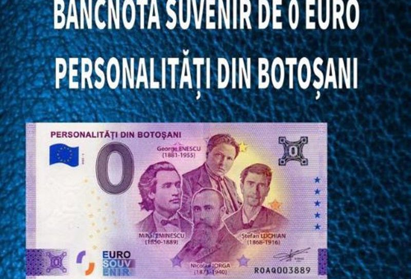 Muzeul Județean Botoșani lansează bancnota de zero euro