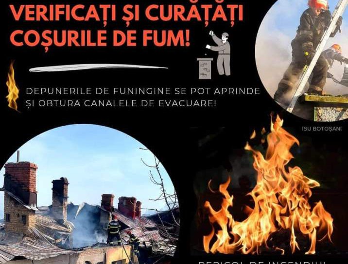 Verificați, reparați și curățați coșurile de fum! Două persoane au ajuns la spital în urma unor incendii