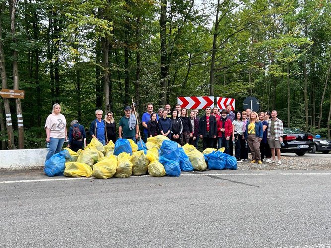 Zeci de angajați ai Consiliului Județean Botoșani, ADI Ecoproces și ADI Aqua au ecologizat Drumul Mănăstirilor - FOTO