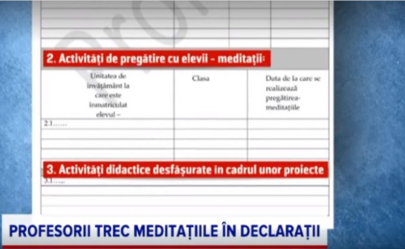 Ministerul Educației vrea să oprească meditațiile „la negru” printr-o declarație pe propria răspundere