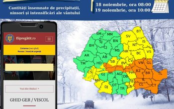 Avertizare meteo! Cod Galben de …