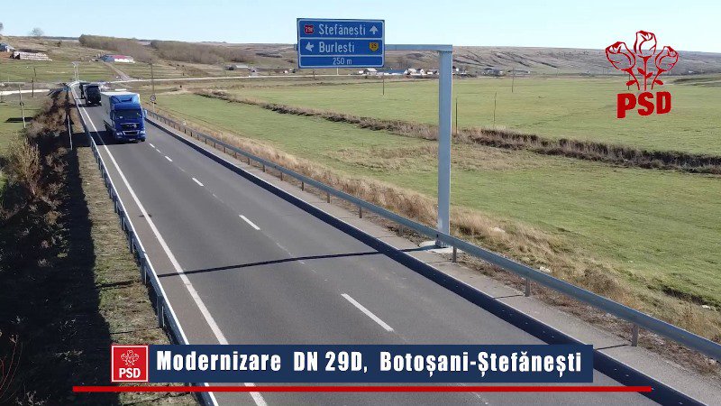 PSD Botoșani: Drumul Botoșani – Ștefănești, o promisiune realizată