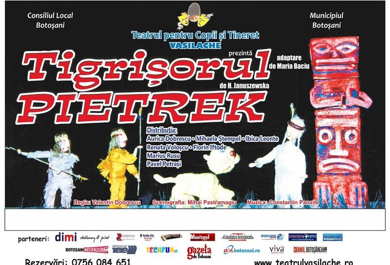 „Tigrişorul Pietrek” la Teatrul pentru Copii și Tineret „Vasilache” din Botoșani – FOTO