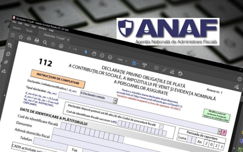 Declarația 112 la ANAF. Data limită, peste doar o săptămână. Cine trebuie să o depună