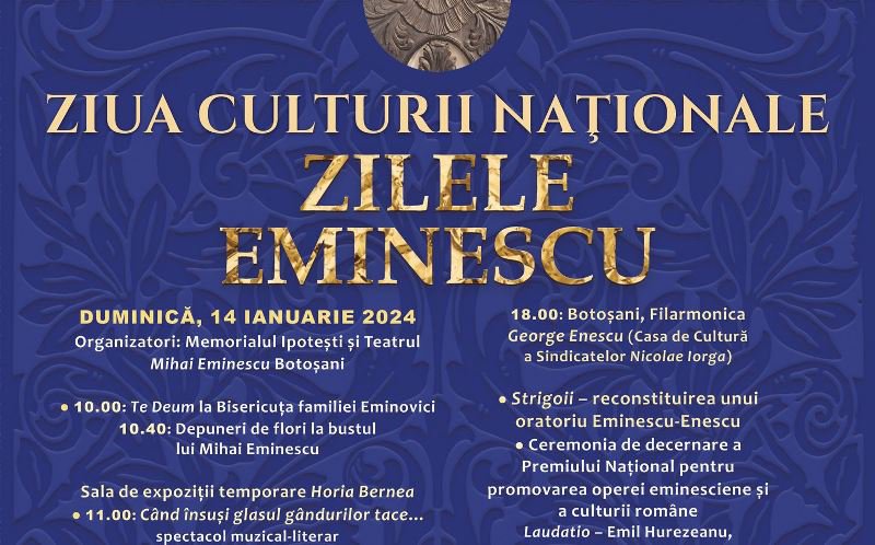 Zilele Eminescu la Memorialul Ipotești: Spectacolul de Muzică și Poezie „Când însuși glasul gândurilor tace...”