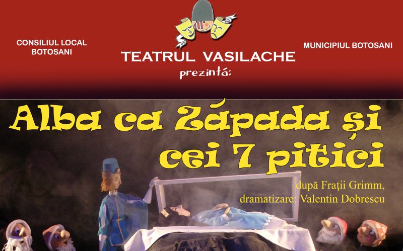 Cel mai îndrăgit spectacol - Albă ca Zăpada şi cei şapte pitici la Teatrul Vasilache