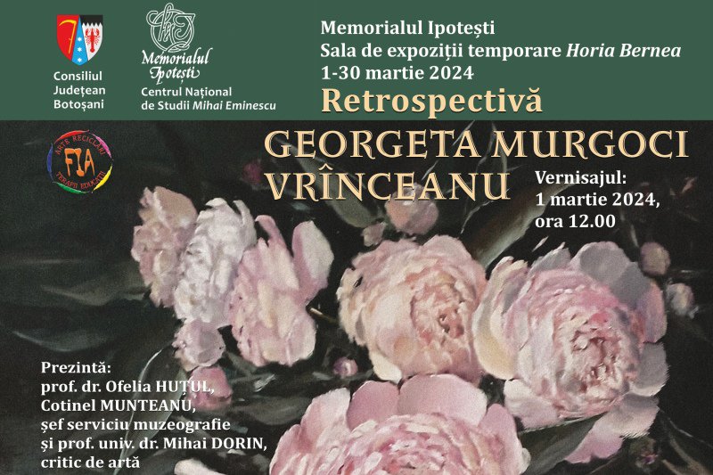 Expoziție de arte vizuale - Georgeta Murgoci Vrînceanu la Memorialul Ipotești