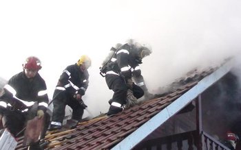Pompierii au intervenit pentru stingerea …