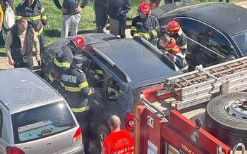 Intervenţie de urgenţă într-o parcare …