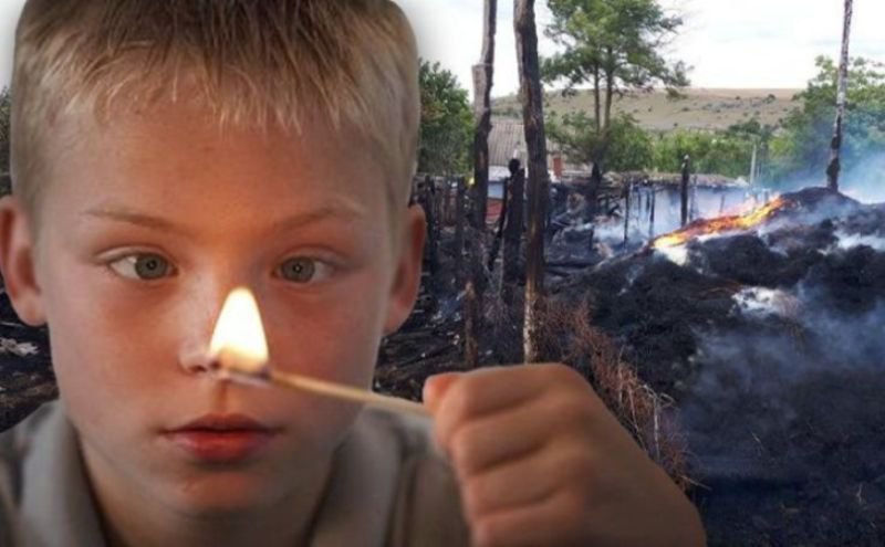 Incendiu generat de jocul copiilor cu focul, la Durnești