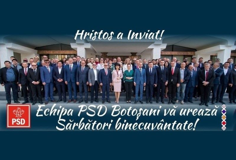 Echipa PSD Botoșani vă urează „Sărbători binecuvântate!”