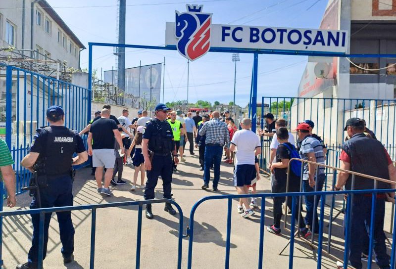 Măsuri de ordine publică la meciul de fotbal dintre FC Botoșani și FC Voluntari