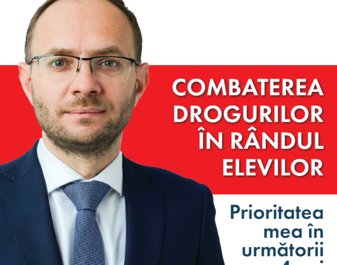 Primarul Cosmin Andrei anunță Poliție Anti-Drog și programe de consiliere în școli pentru prevenirea consumului de droguri