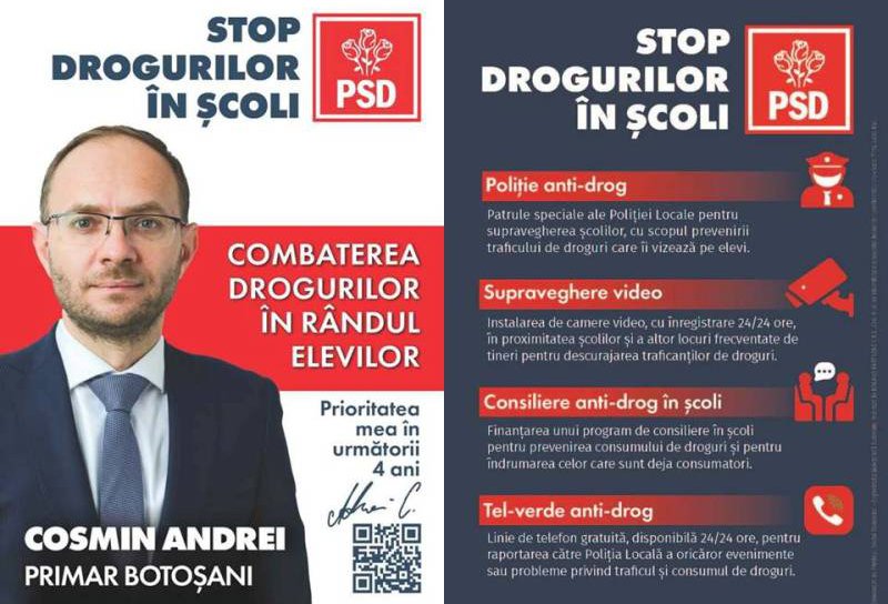 Cum va arăta programul de consiliere în școli pentru prevenirea consumului de droguri, anunțat de primarul Cosmin Andrei