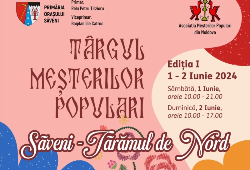 Prima ediție a Târgului Meșterilor Populari „Săveni – Tărâmul de Nord”