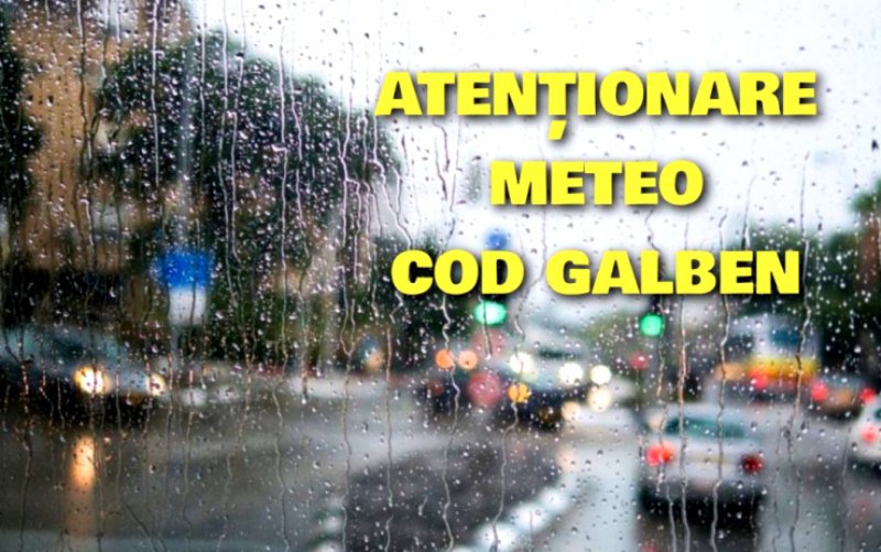 ALERTĂ! Județul Botoșani sub atenționare meteorologică de instabilitate atmosferică temporar accentuată