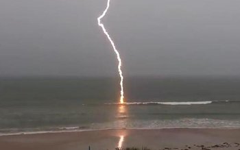 Panică pe o plajă din …