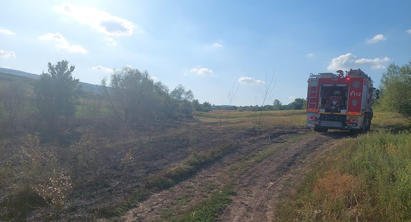 Pompierii au intervenit la trei incendii de vegetație în ultimele ore - FOTO
