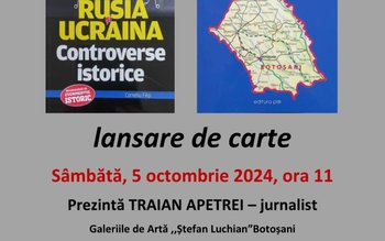 Botoșani: Lansare de carte, autor …