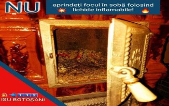 Nu aprindeți focul folosind benzină …