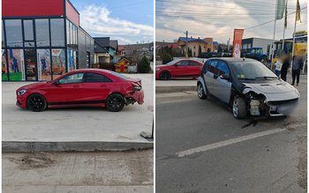 Accident la Hudum! Două mașini …