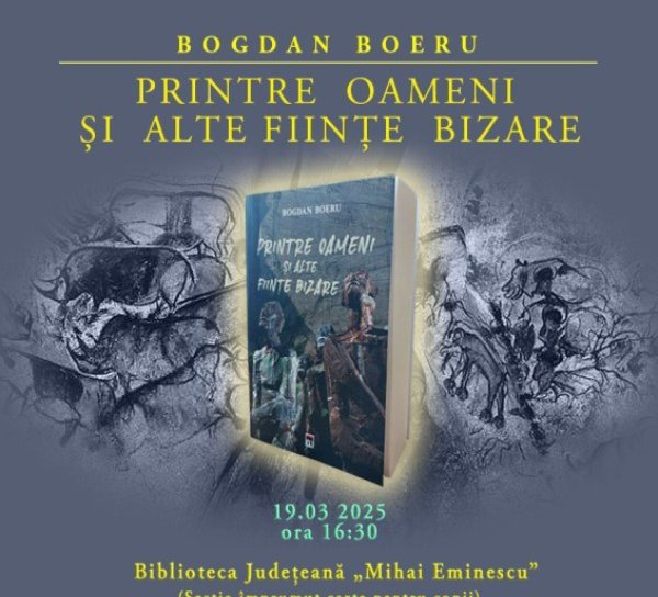 Bogdan Boeru, un rocker în turneu cu o carte nouă. Întâlnire cu publicul botoșănean la Biblioteca Județeană „Mihai Eminescu”