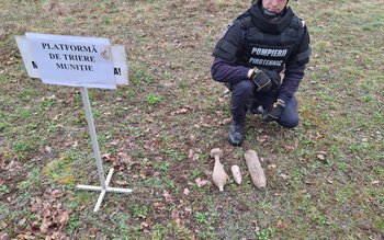 Muniție distrusă prin explozie controlată …