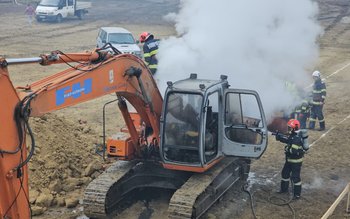 Un untilaj a luat foc …