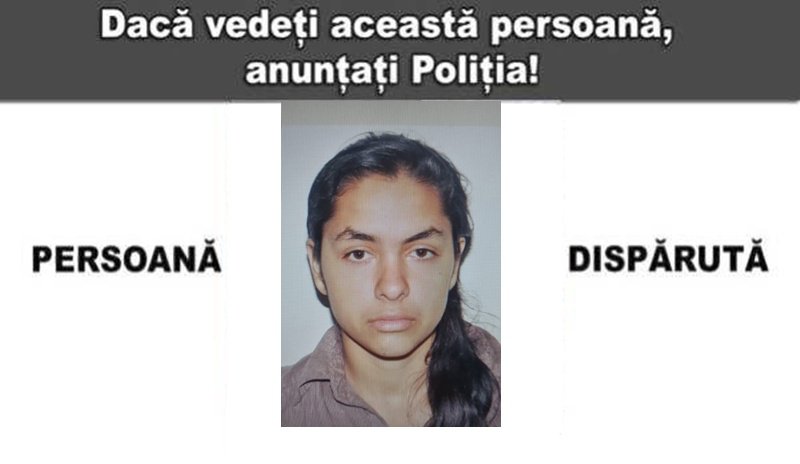Polițiștii caută o tânără de 25 de ani care nu a mai revenit la domiciliu