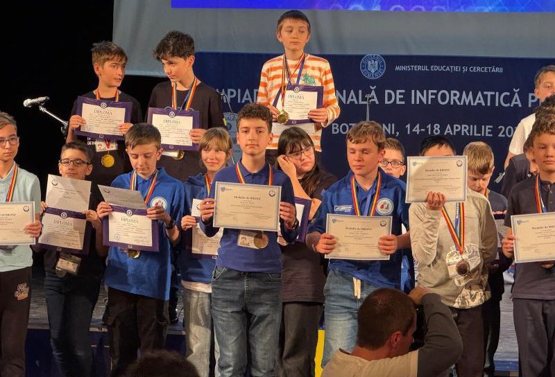 Olimpiada Națională de Informatică: Medalie de bronz obținută un elev al Școlii Gimnaziale „Mihail Kogălniceanu” Dorohoi